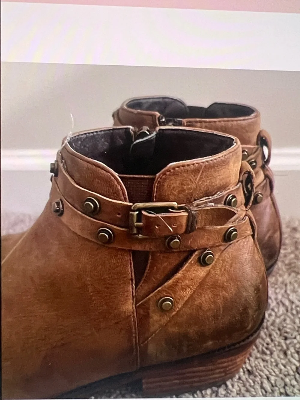Leather stack heel
Booties - Picture 3 of 10